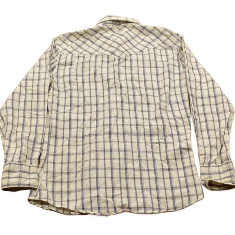 Vintage 1990s Levi's Plaid Western Flannel Button Up Shirt Men's S from propervintagecanada