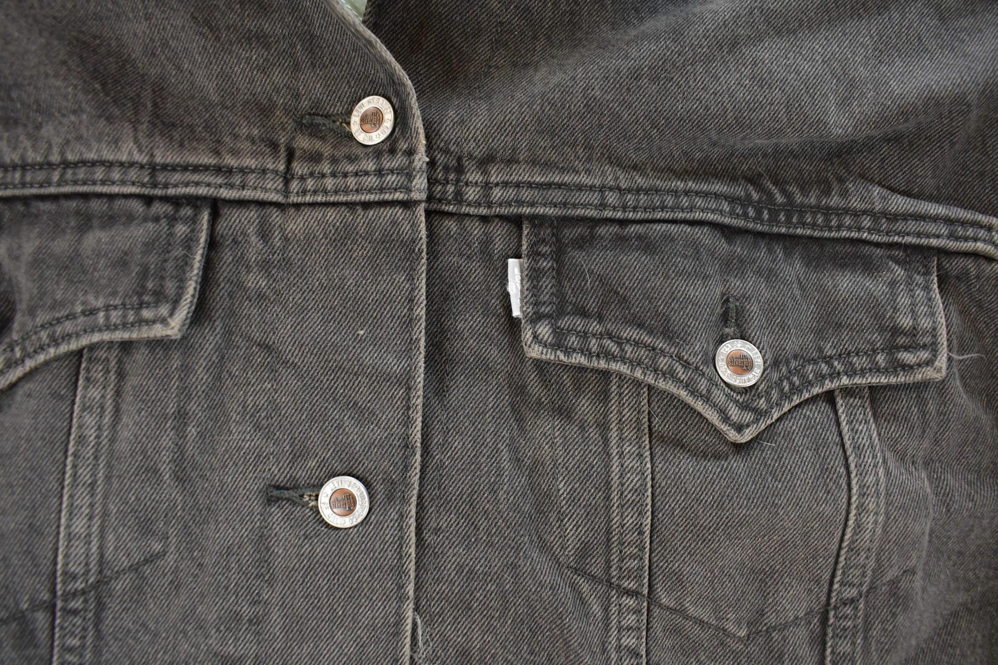 Vintage 1990s Levi's SilverTab Denim Jean Jacket Men's Large from propervintagecanada