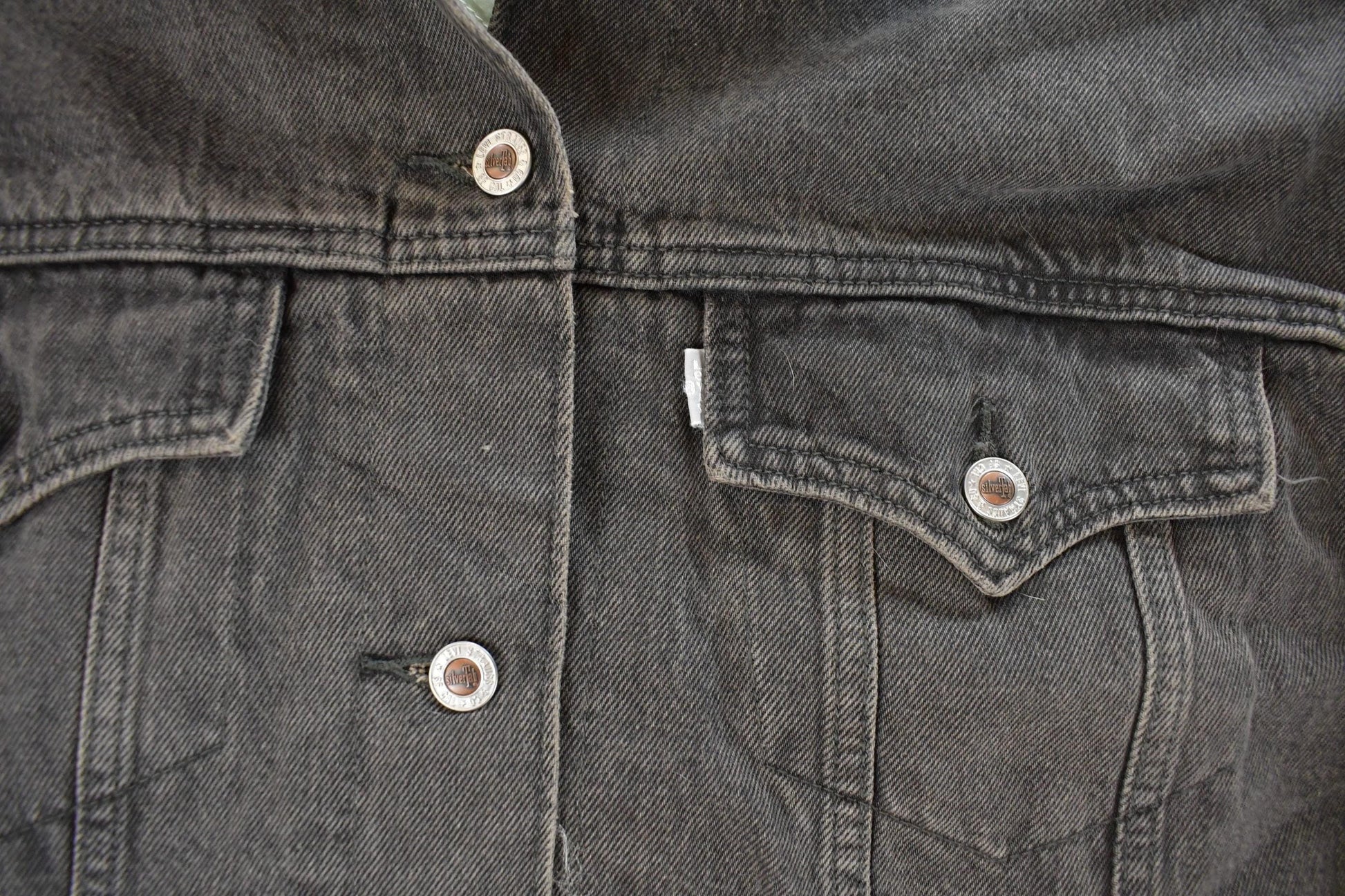 Vintage 1990s Levi's SilverTab Denim Jean Jacket Men's Large from propervintagecanada