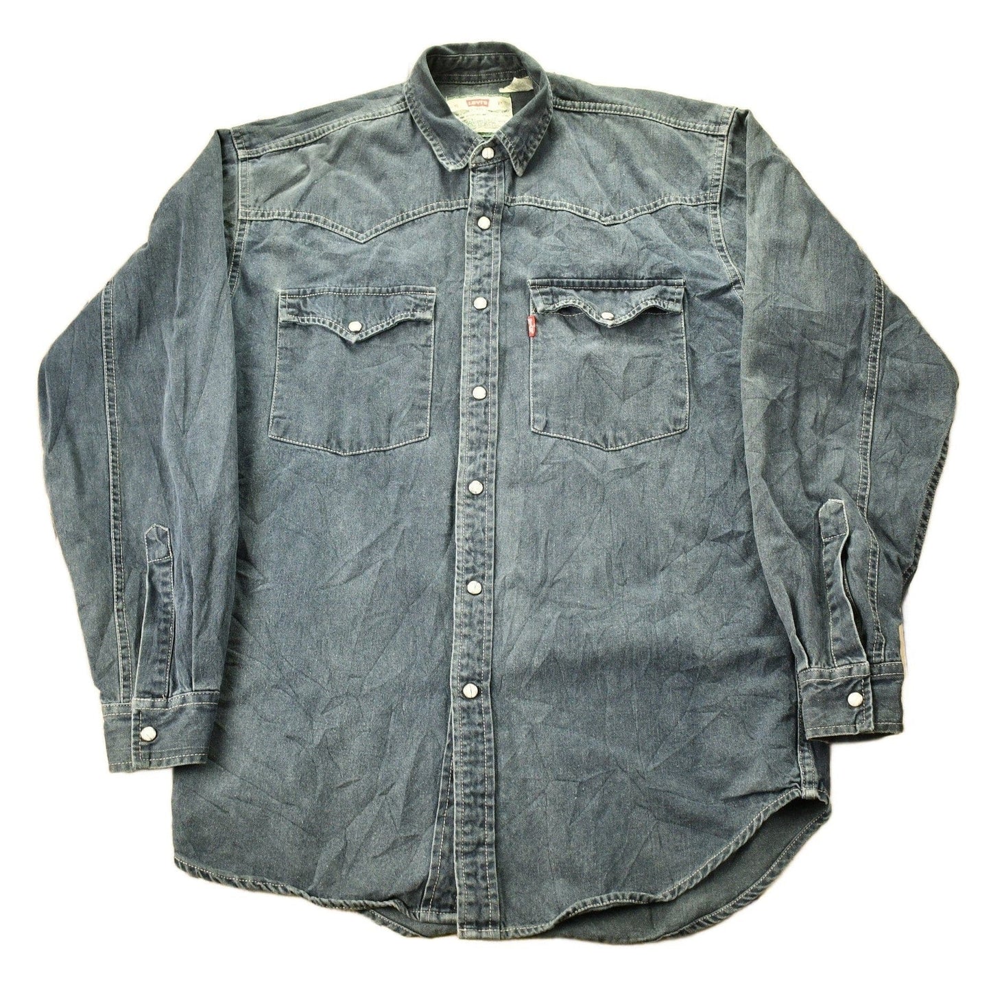 Vintage 1990s Levi's Snap Button Up Shirt Men's Small from propervintagecanada