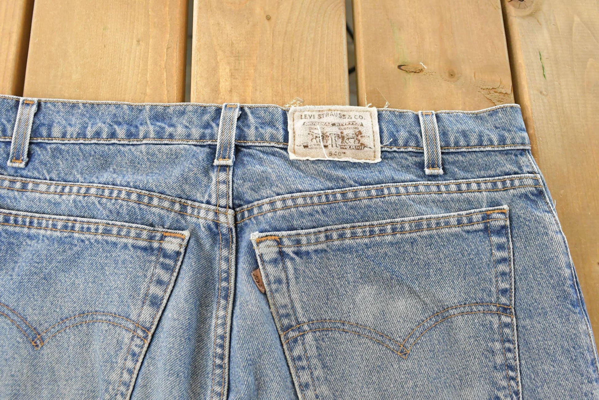 Vintage 1990s Levi's Strauss Signature 540 Relaxed Fit Denim Jeans Men's 36 x 29 from propervintagecanada