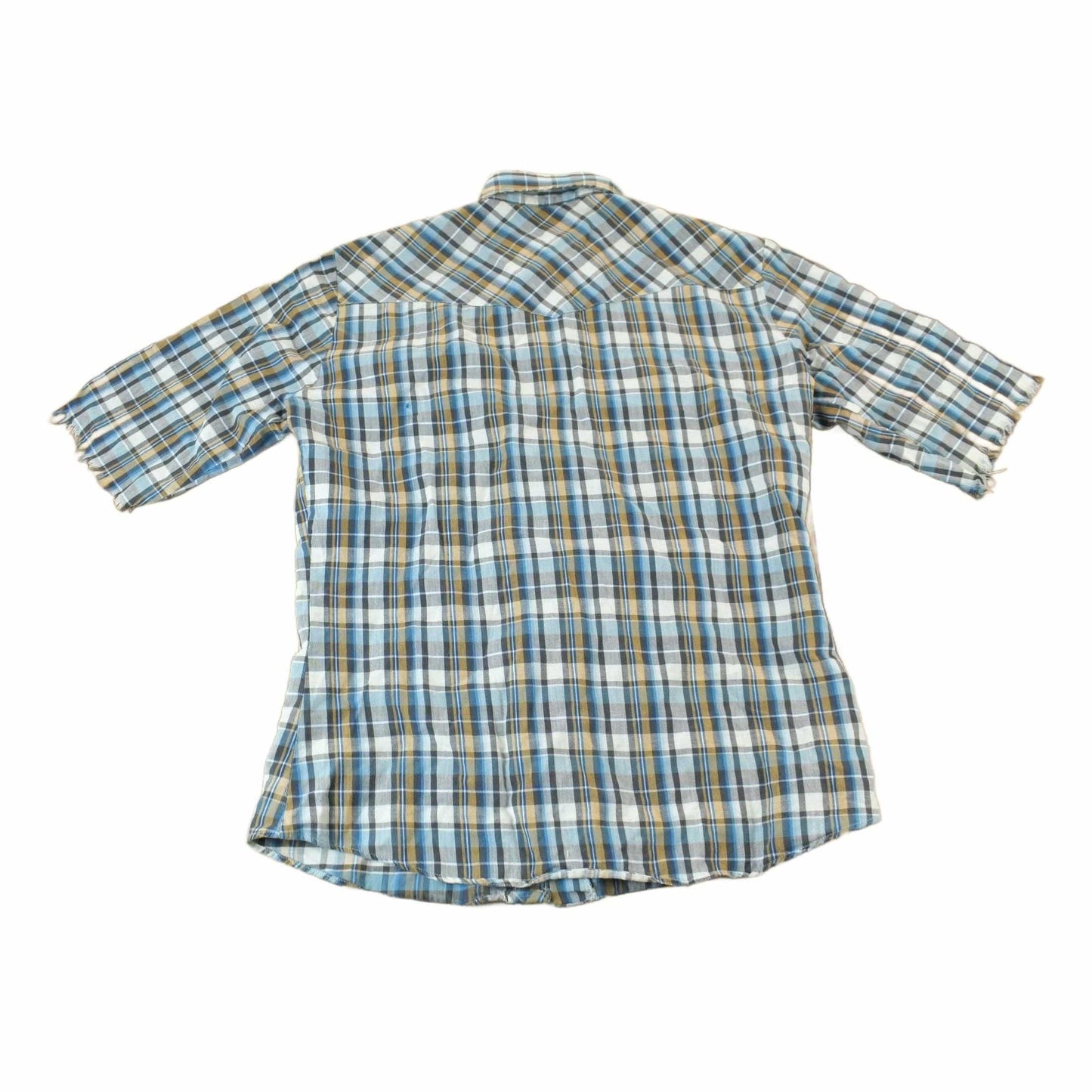 Vintage 1990s Levi's Western Wear Pearl Snap Plaid Button Up Shirt Men's Medium from propervintagecanada
