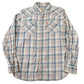 Vintage 1990s Levi's Western Wear Pearl Snap Plaid Long Sleeve Button Up Shirt Men's M from propervintagecanada