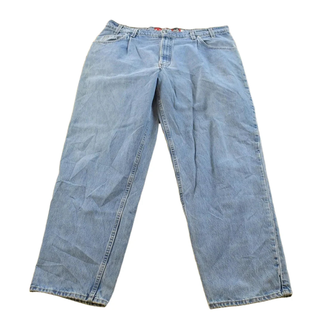 Vintage 1990s Levi Silver Tab Loose Wide Leg Denim Blue Jeans Men's 37 x 32 from propervintagecanada
