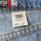 Vintage 1990s Levi Silver Tab Loose Wide Leg Denim Blue Jeans Men's 37 x 32 from propervintagecanada