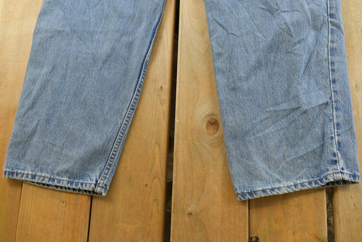 Vintage 1990s Levi Silver Tab Loose Wide Leg Denim Blue Jeans Men's 37 x 32 from propervintagecanada