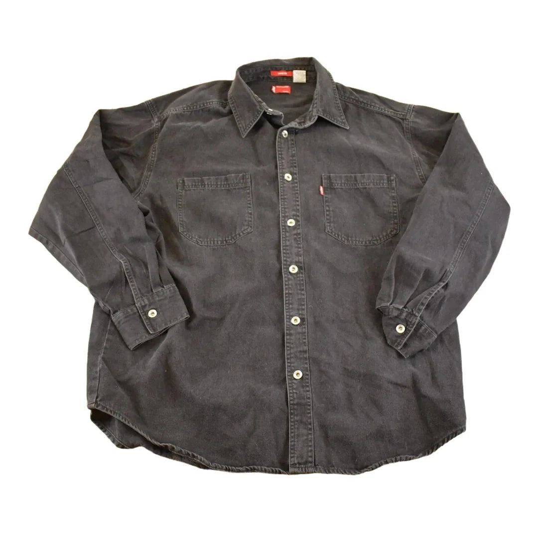 Vintage 1990s Levis Denim Button Up Shirt Men's L from propervintagecanada
