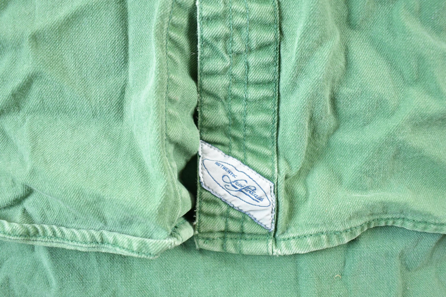 Vintage 1990s Levis Olive Denim Western Style Button Up Mens XL from propervintagecanada