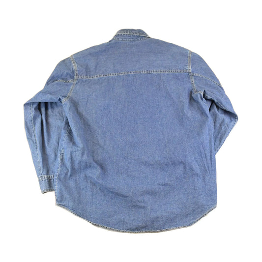 Vintage 1990s Levis Red Tab Denim Button Up Shirt Men's XL from propervintagecanada