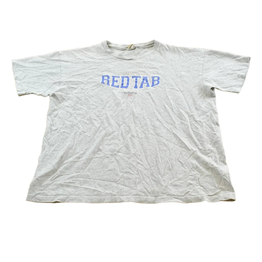 Vintage 1990s Levis Red Tab Denim Graphic T-Shirt Mens M from propervintagecanada