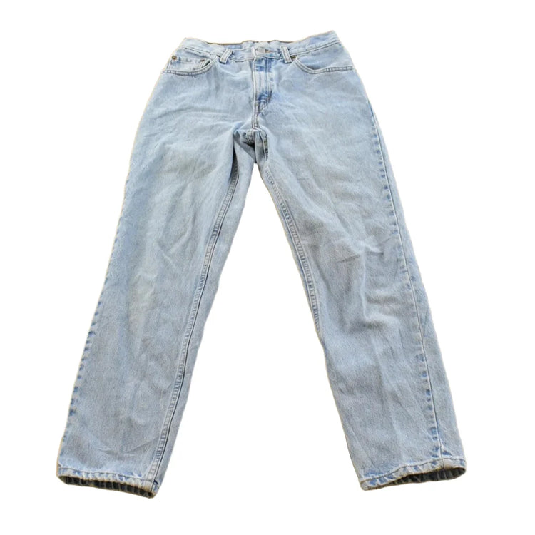 Vintage 1990s Levis Relaxed Fit Tapered Leg 550 Denim Blue Jeans Men's 26 x 28 from propervintagecanada