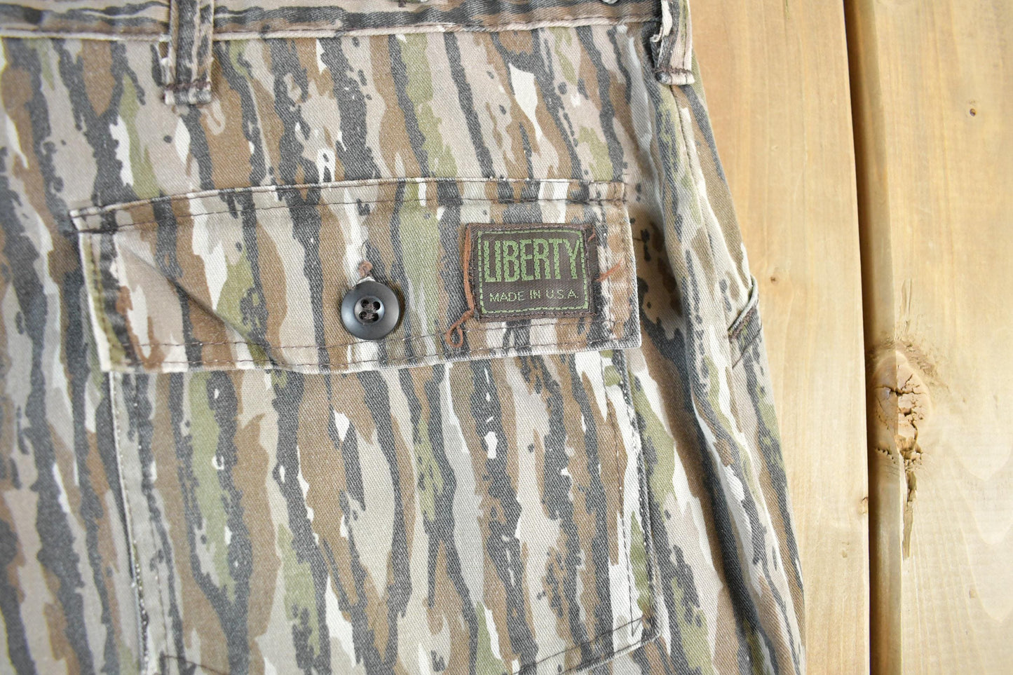 Vintage 1990s Liberty Forest Camo Cargo Hunting Pants Men's XL 40 x 25 from propervintagecanada