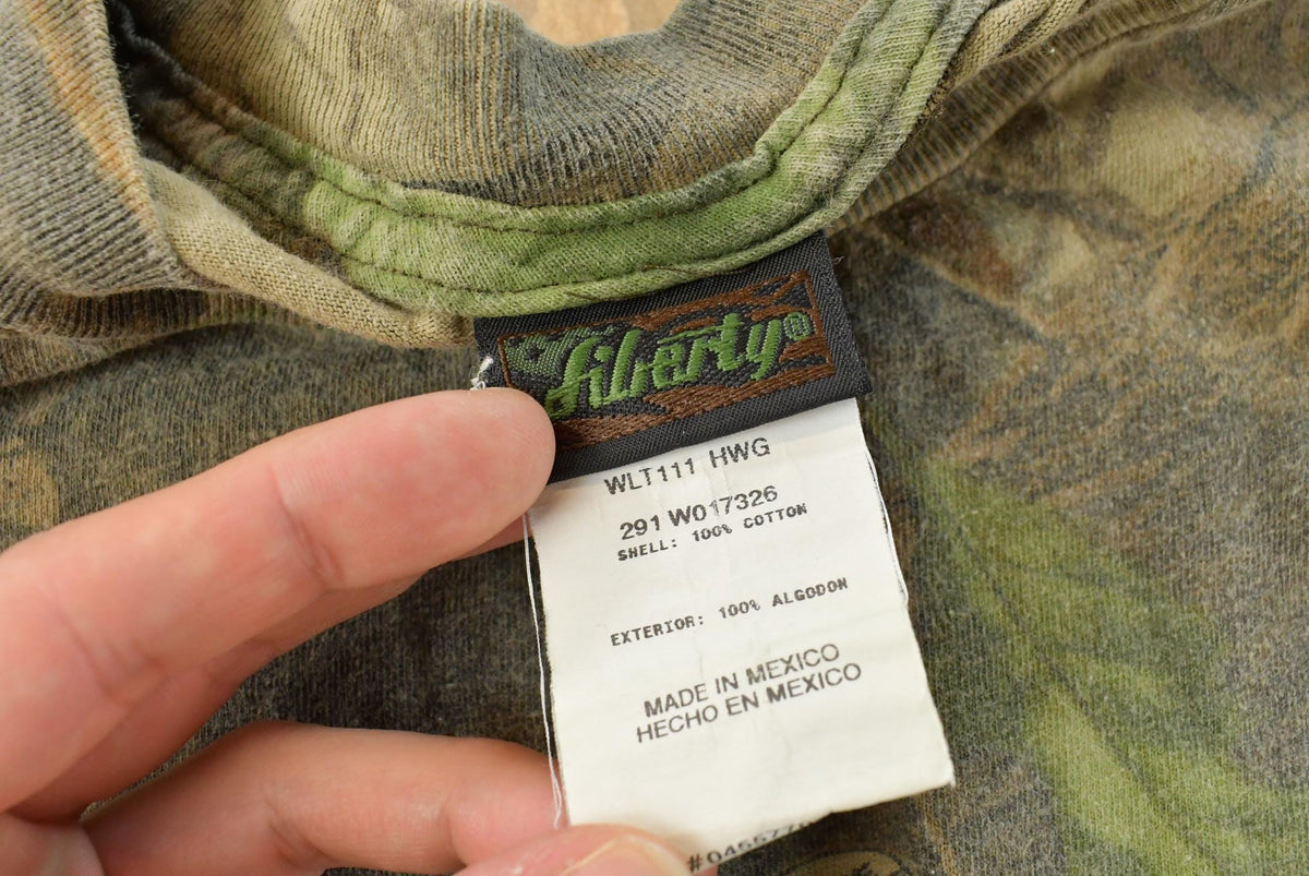 Vintage 1990s Liberty RealTree Hardwoods Camo Long Sleeve T-Shirt Men's XL from propervintagecanada