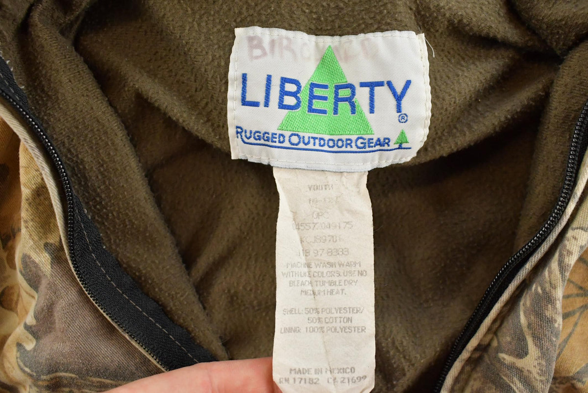 Vintage 1990s Liberty RealTree Style Advantage Camp Hooded Active Jacket Youth S / Outdoorsman / Hunting / Outerwear / 90s Streetwear from propervintagecanada