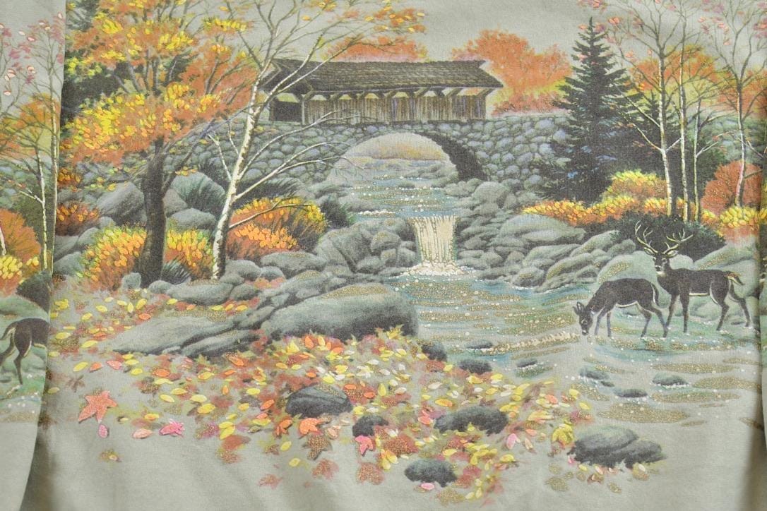 Vintage 1990s lifestyles deer Outdoorsman Crewneck Sweatshirt Made In USAMen's Medium from propervintagecanada