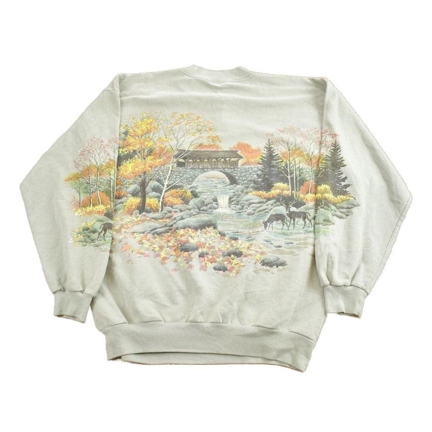 Vintage 1990s lifestyles deer Outdoorsman Crewneck Sweatshirt Made In USAMen's Medium from propervintagecanada