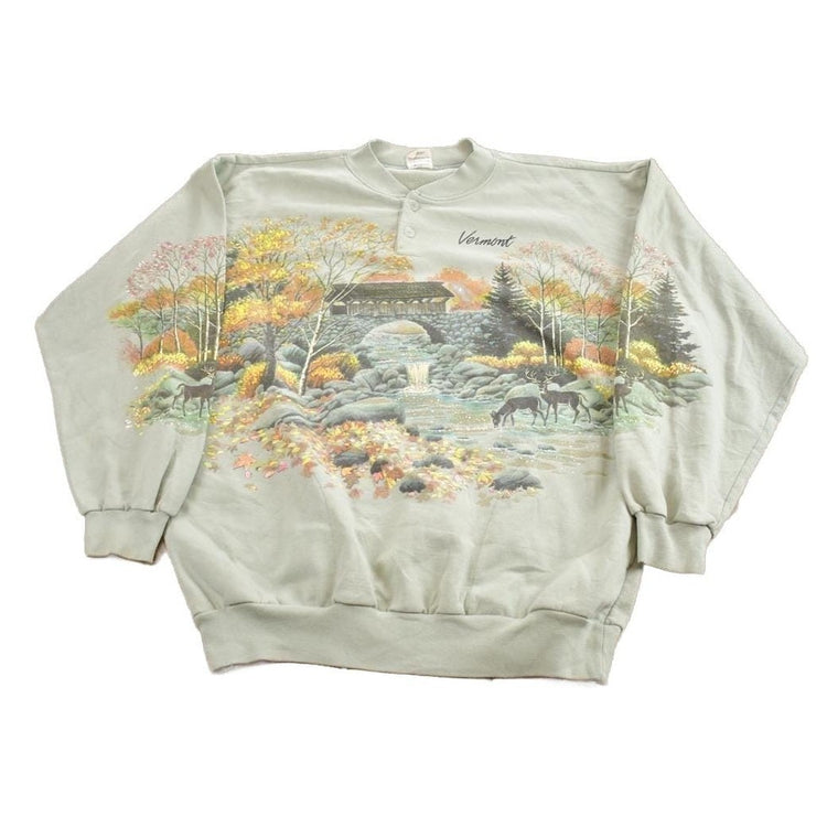 Vintage 1990s lifestyles deer Outdoorsman Crewneck Sweatshirt Made In USAMen's Medium from propervintagecanada