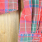 Vintage 1990s Liz Claiborne Cropped Red Plaid Button Up Western Shirt Women's M from propervintagecanada