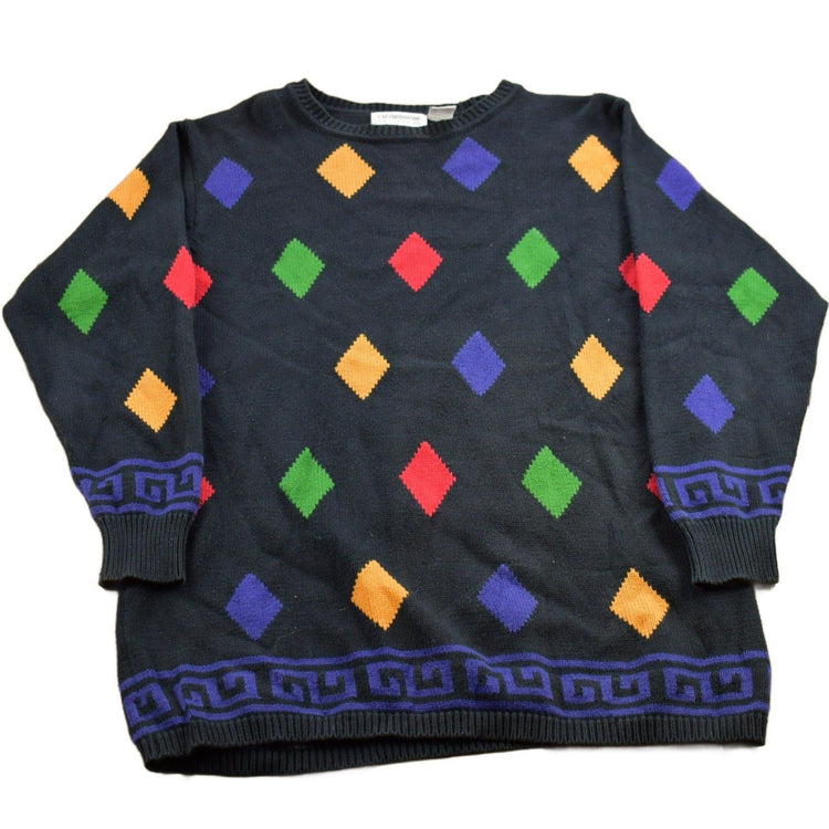 Vintage 1990s Liz Claiborne Knitted Crewneck Sweater from propervintagecanada
