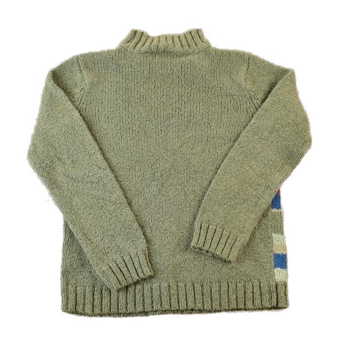 Vintage 1990s Liz Claiborne Striped Knit Crewneck Sweater Women's S from propervintagecanada