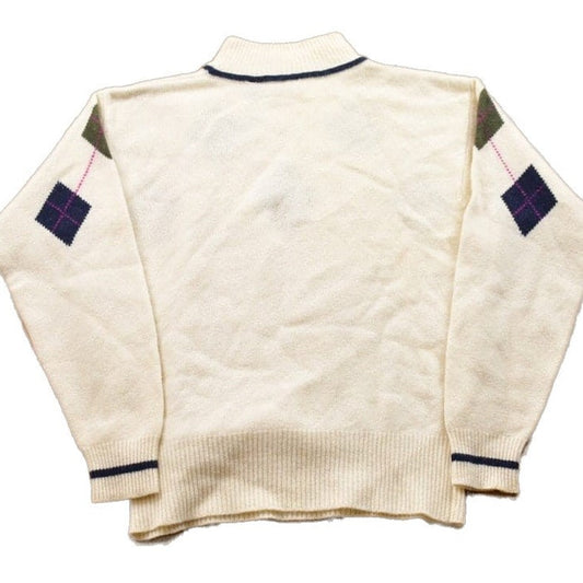 Vintage 1990s Liz Sport Knitted Lambswool Turtleneck Sweater Men's XS from propervintagecanada