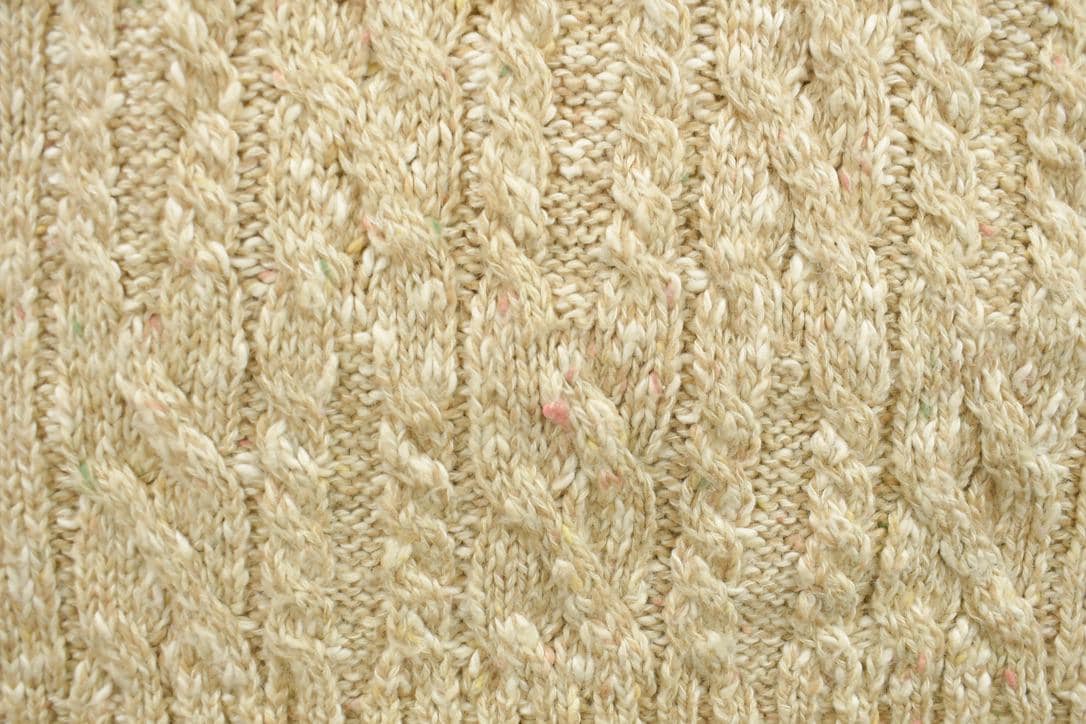 Vintage 1990s Liz Sport Petite Cable Knit Collared Sweater Women's S from propervintagecanada