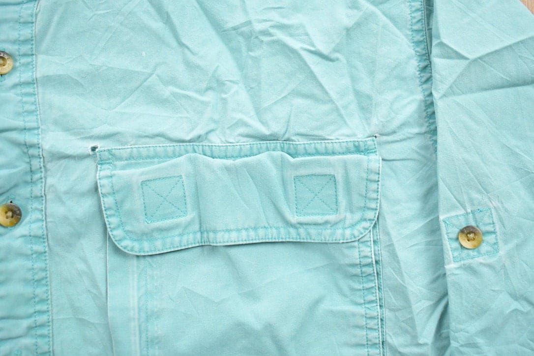 Vintage 1990s LL Bean Blank Button Up Shirt Men's XL from propervintagecanada