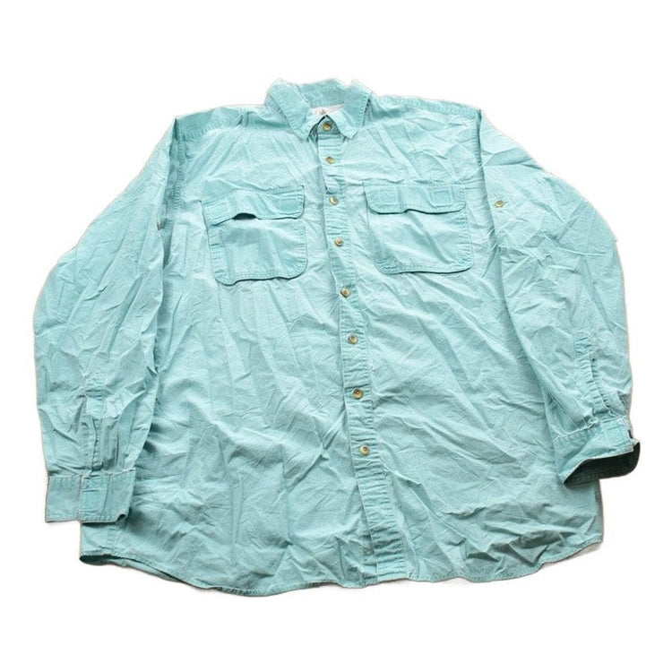 Vintage 1990s LL Bean Blank Button Up Shirt Men's XL from propervintagecanada