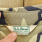 Vintage 1990s LL Bean Camo Button Up Sweatshirt Made In USA Men's XL from propervintagecanada