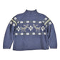 Vintage 1990s LL Bean Christmas Reindeer Wool Knit Crewneck Sweater Women's L from propervintagecanada