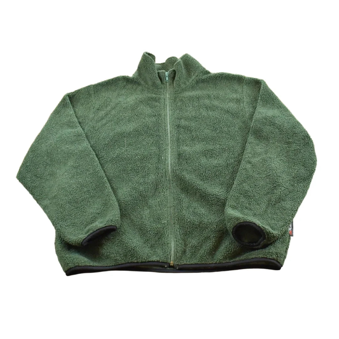 Vintage 1990s LL Bean Deep Pile Full Zip Fleece Sweater Women's XL from propervintagecanada