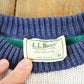 Vintage 1990s LL Bean Knit Striped Crewneck Sweater Made In USA Men's Medium from propervintagecanada