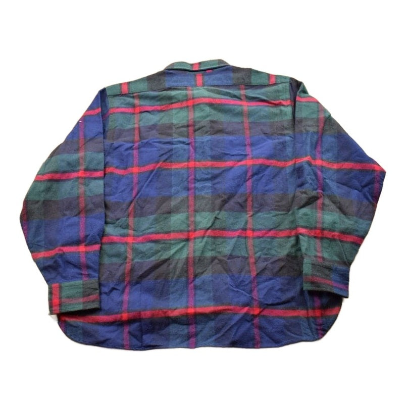 Vintage 1990s LL Bean Plaid Flannel Button Up Shirt from propervintagecanada