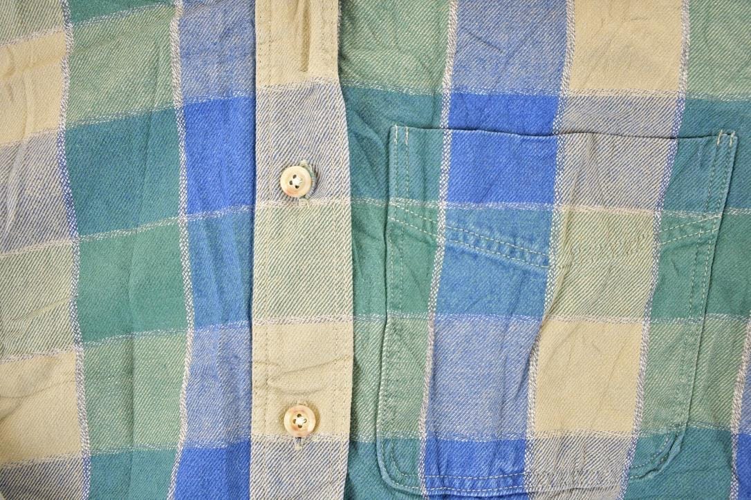 Vintage 1990s LL Bean Plaud Button Up Shirt Women's S from propervintagecanada