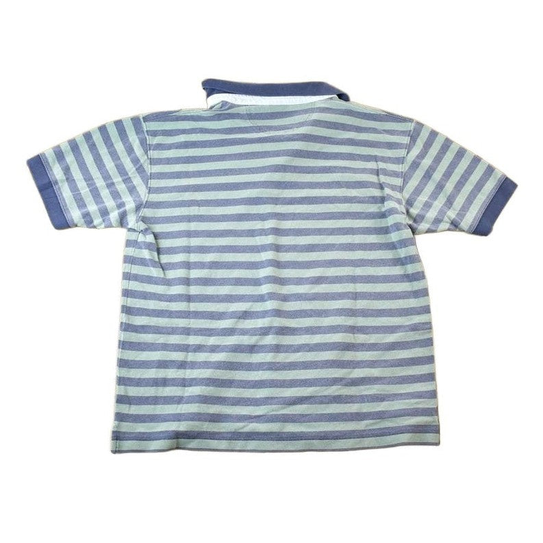 Vintage 1990s LL Bean Striped Button Up Polo Style Shirt Men's Medium from propervintagecanada