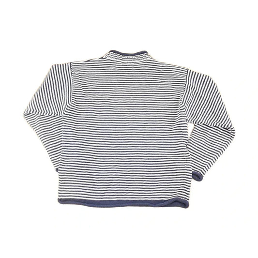 Vintage 1990s LL Bean Striped Knit Boating Sweater Women's S from propervintagecanada