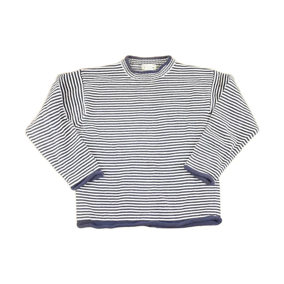 Vintage 1990s LL Bean Striped Knit Boating Sweater Women's S from propervintagecanada