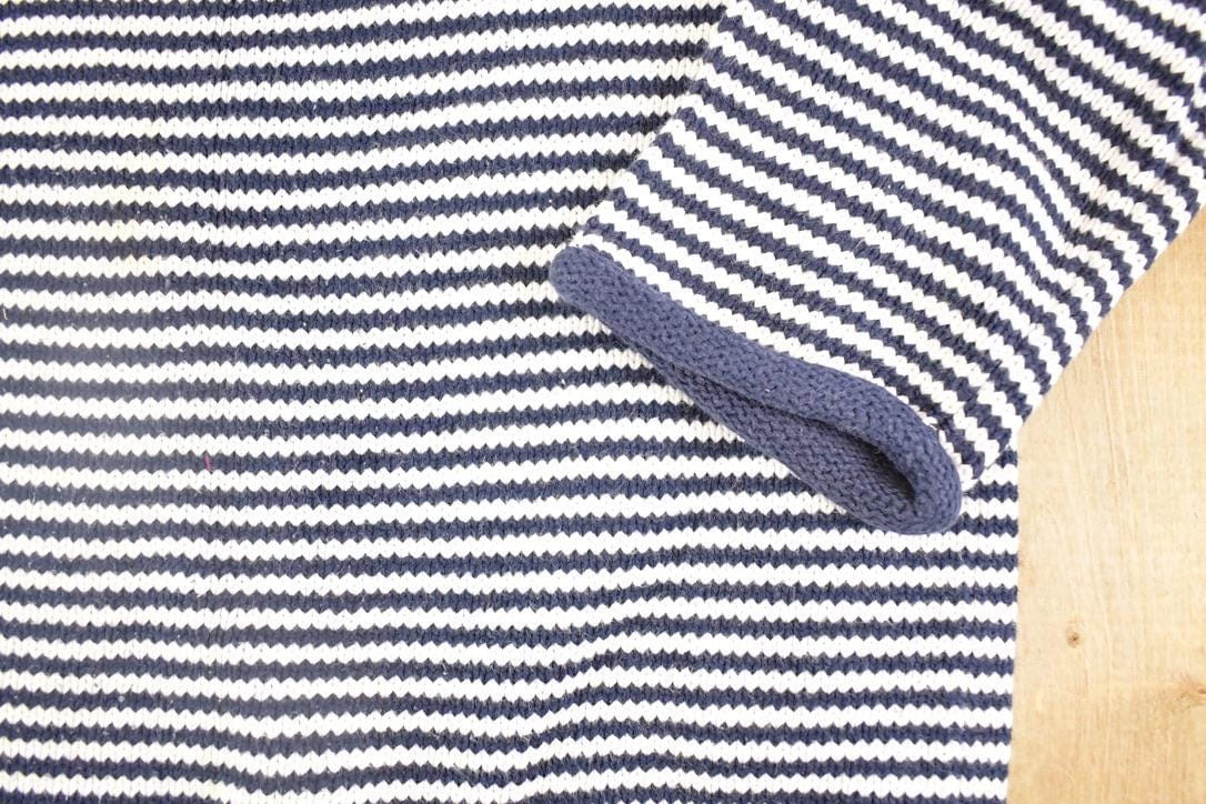 Vintage 1990s LL Bean Striped Knit Boating Sweater Women's S from propervintagecanada