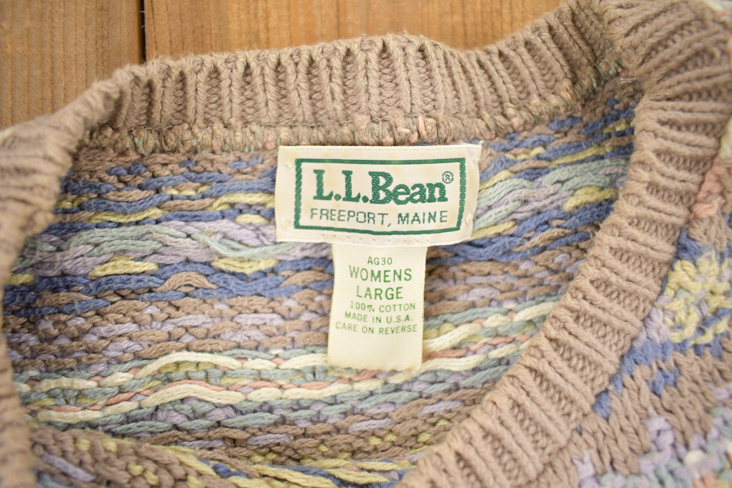 Vintage 1990s LL Bean Women's Knit Crewneck Sweater Women's M from propervintagecanada