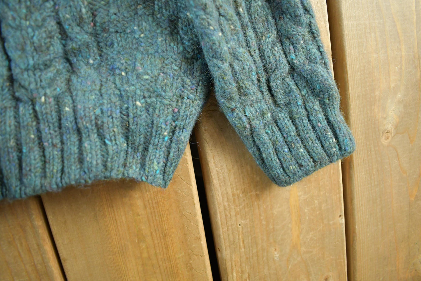 Vintage 1990s LL Bean Wool Henley Knit Sweater Women's M from propervintagecanada