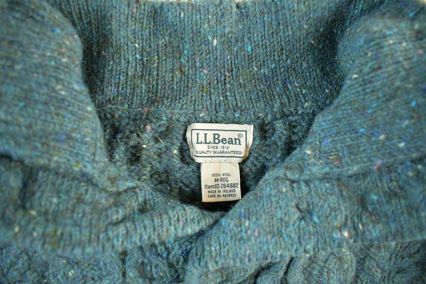 Vintage 1990s LL Bean Wool Henley Knit Sweater Women's M from propervintagecanada