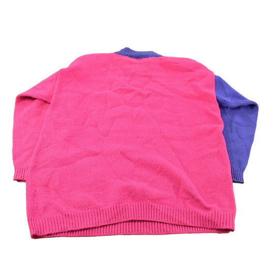 Vintage 1990s LL European Floral Knit Crewneck Sweater Women's XL from propervintagecanada