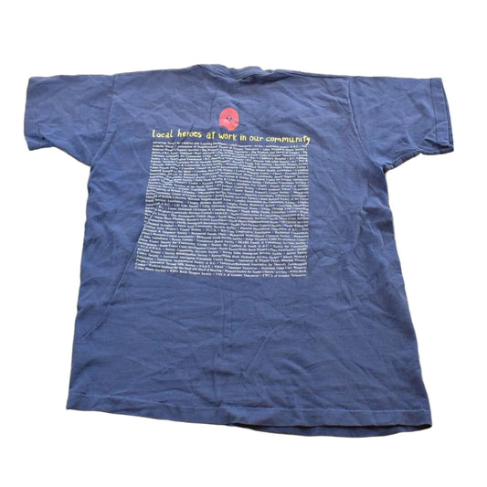 Vintage 1990s Local Heros Community T-Shirt Men's Large from propervintagecanada