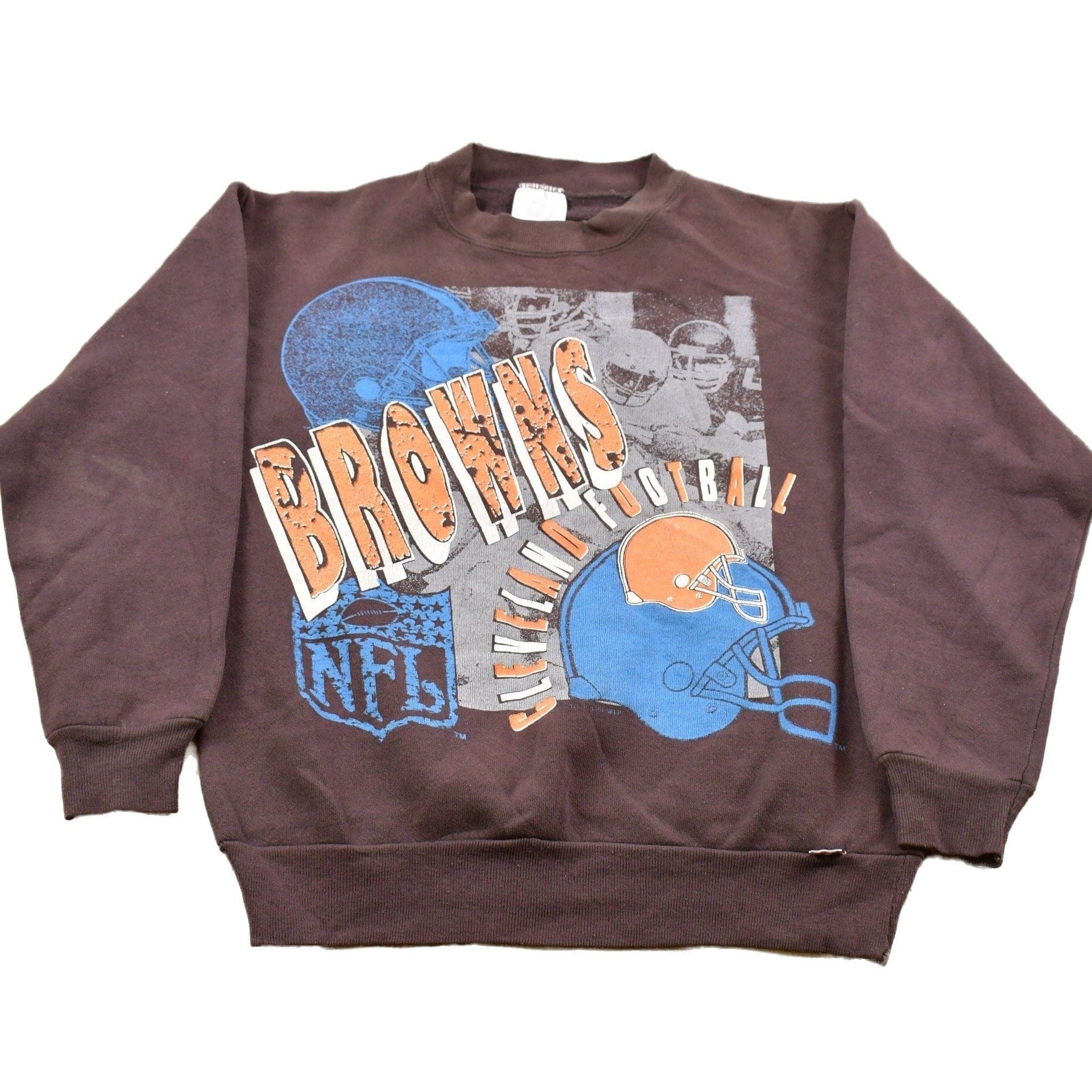 Vintage 1990s Logo 7 Cleveland Browns Crewneck Sweatshirt Men's XS from propervintagecanada