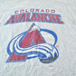 Vintage 1990s Logo 7 Colorado Avalanche NHL Graphic T-Shirt Men's XL from propervintagecanada