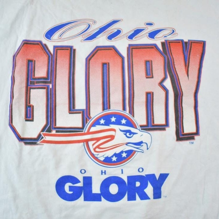 Vintage 1990s Logo 7 Ohio Glory Souvenir Single Stitch Graphic Print T-Shirt Men's XL from propervintagecanada