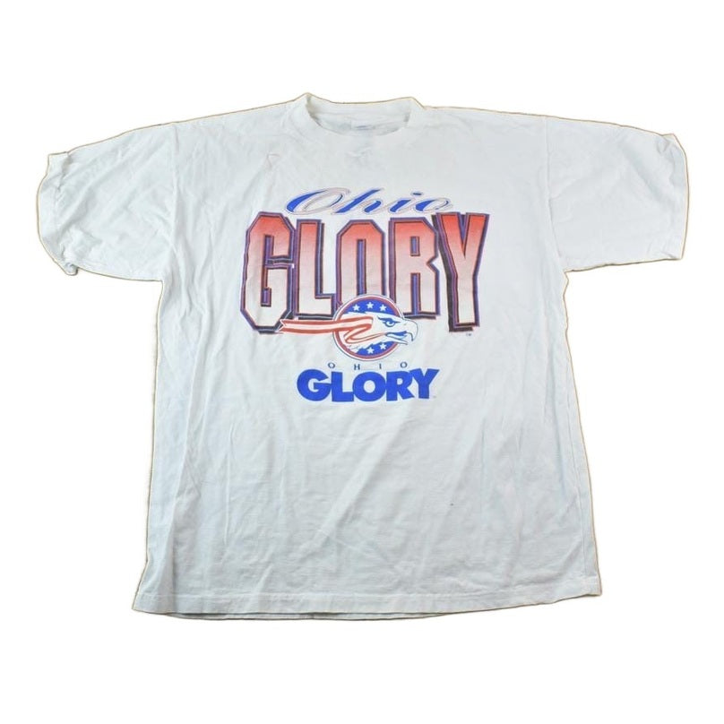 Vintage 1990s Logo 7 Ohio Glory Souvenir Single Stitch Graphic Print T-Shirt Men's XL from propervintagecanada