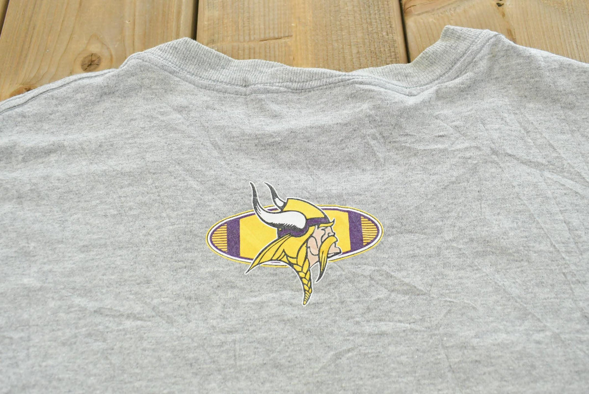 Vintage 1990s Logo Athletic Minnesota Vikings Graphic T-Shirt Mens 2XL from propervintagecanada