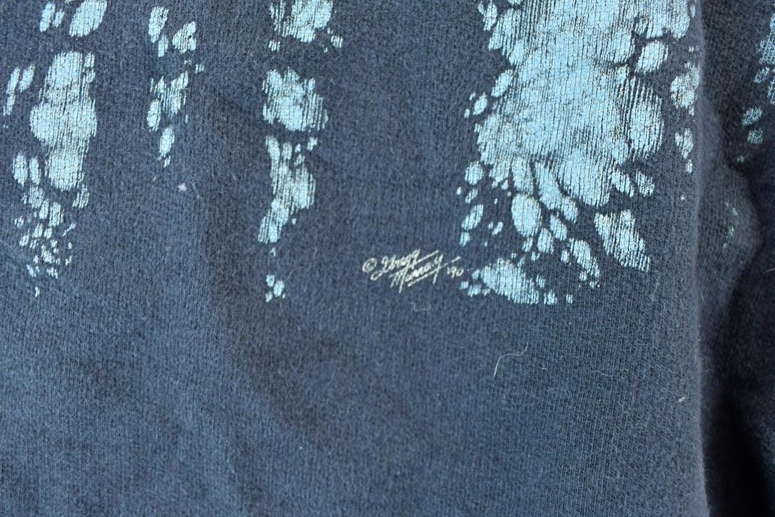 Vintage 1990s Lone Wolf Outdoorsman Crewneck Sweatshirt Men's Large from propervintagecanada