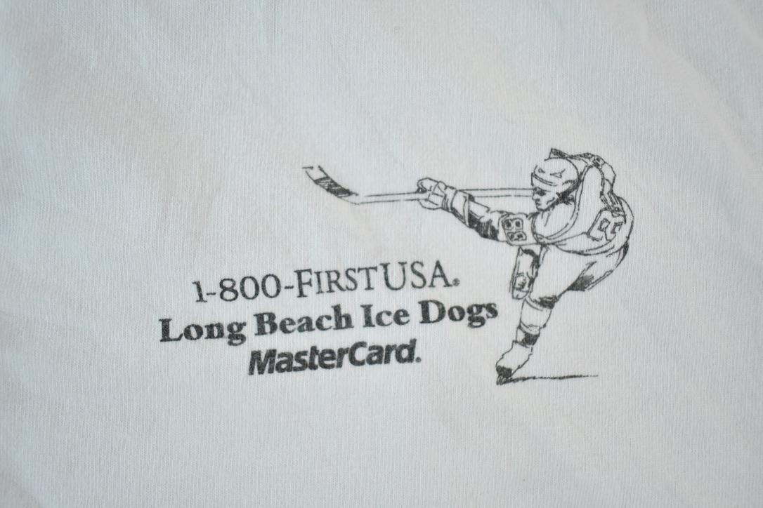 Vintage 1990s Long Beach Ice Dogs Souvenir Single Stitch Graphic Print T-Shirt Men's XL from propervintagecanada